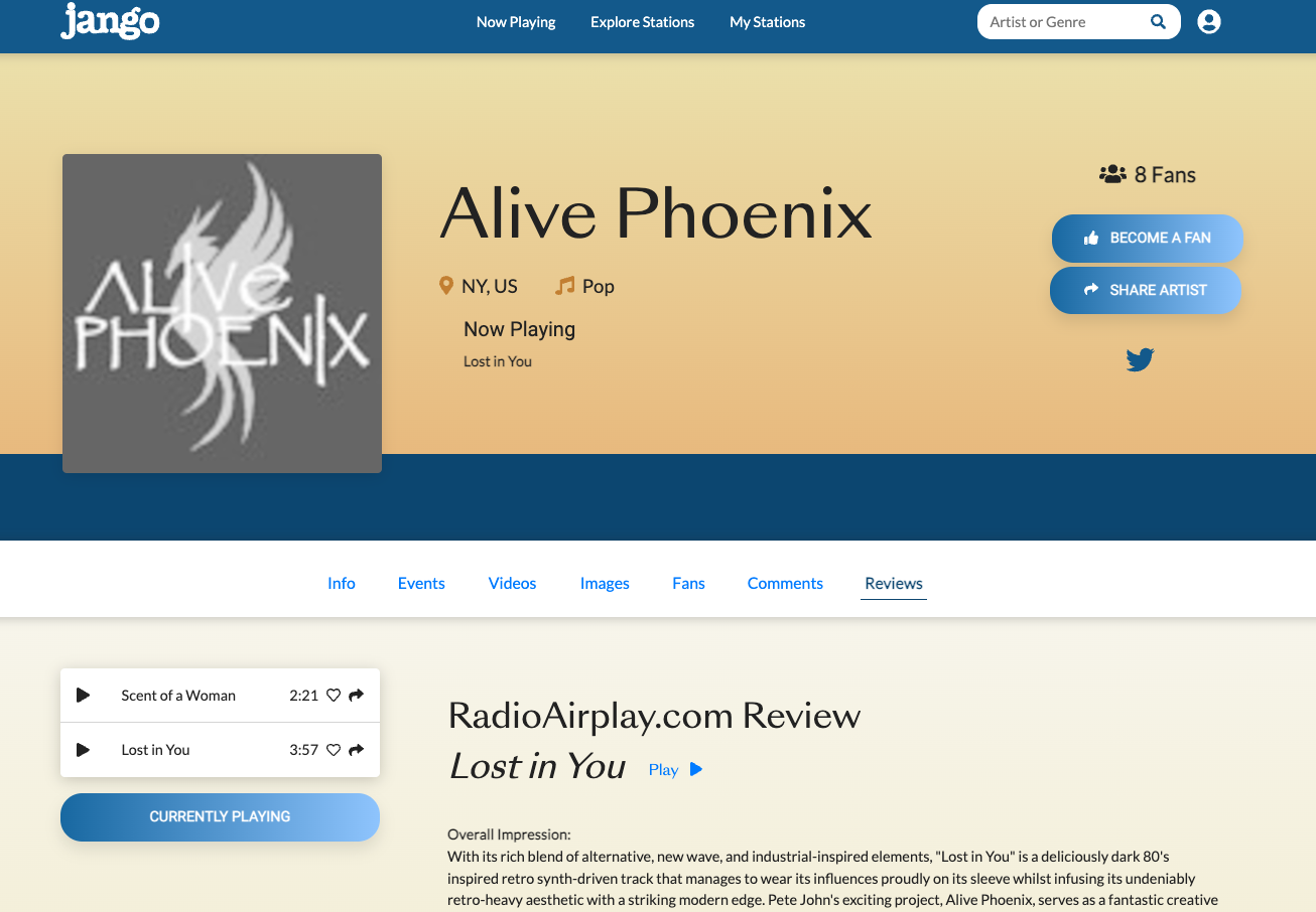 RadioAirplay.com ReviewLost in You